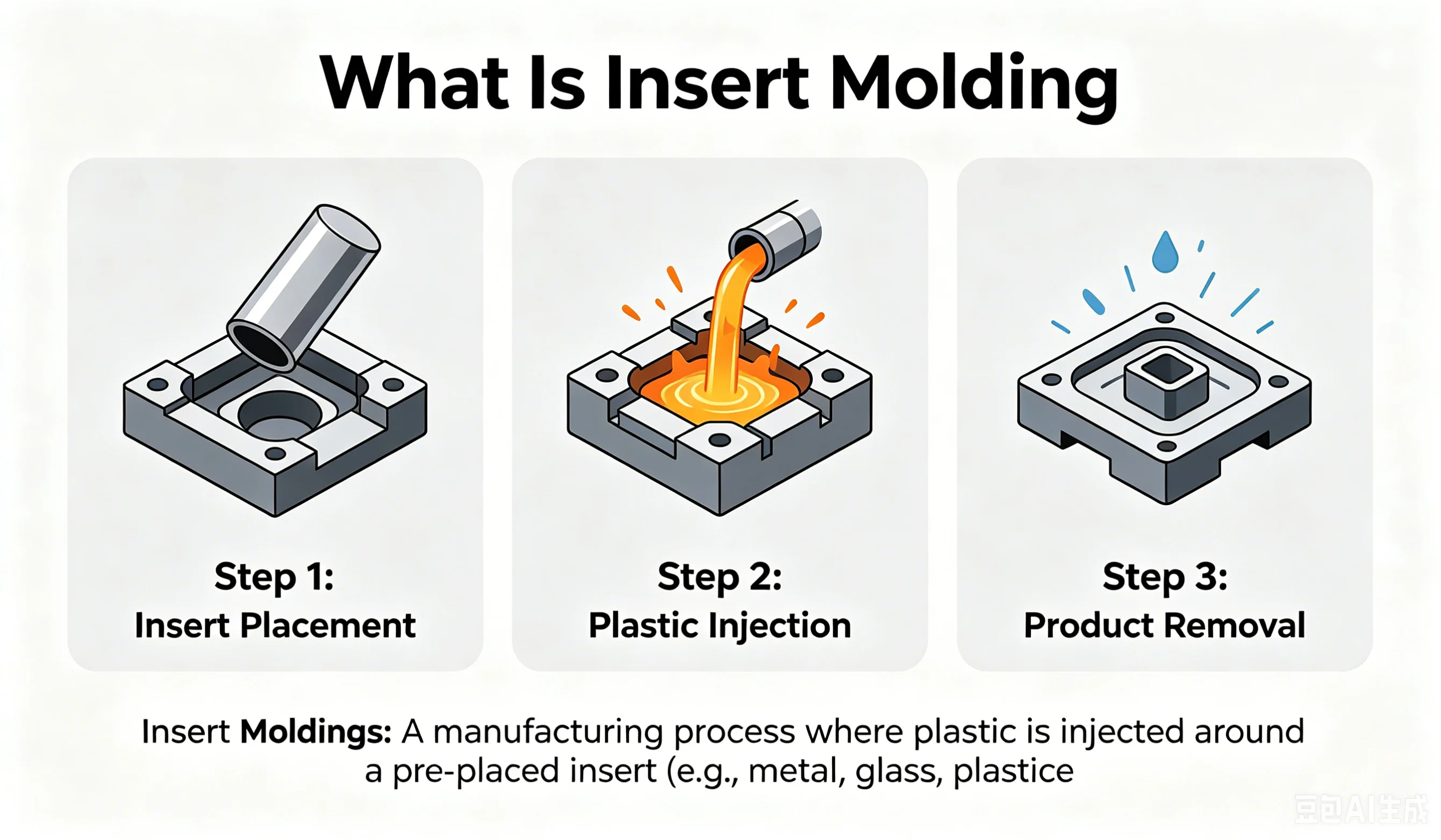 Metal Insert Encapsulated Plastic Parts